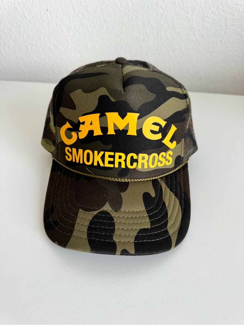 Smokercross Camo Trucker Hat - Olive Green